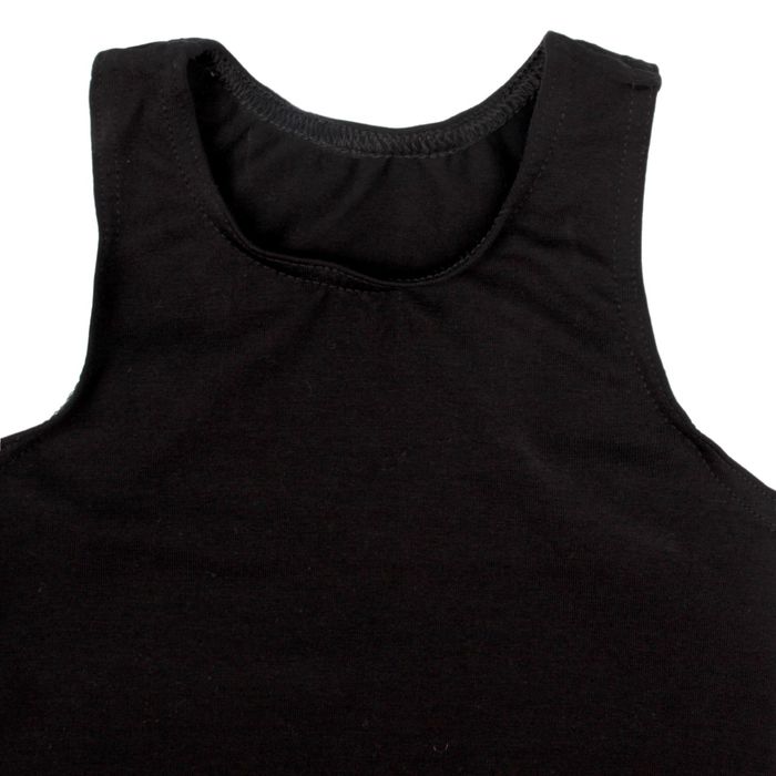 Майка спортивная для девочки, рост 152 см, цвет чёрный М 2.03