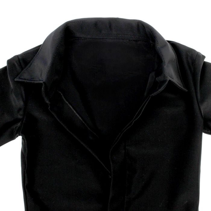 Рубашка-боди для мальчика, рост 116 см, цвет чёрный Р 1.02