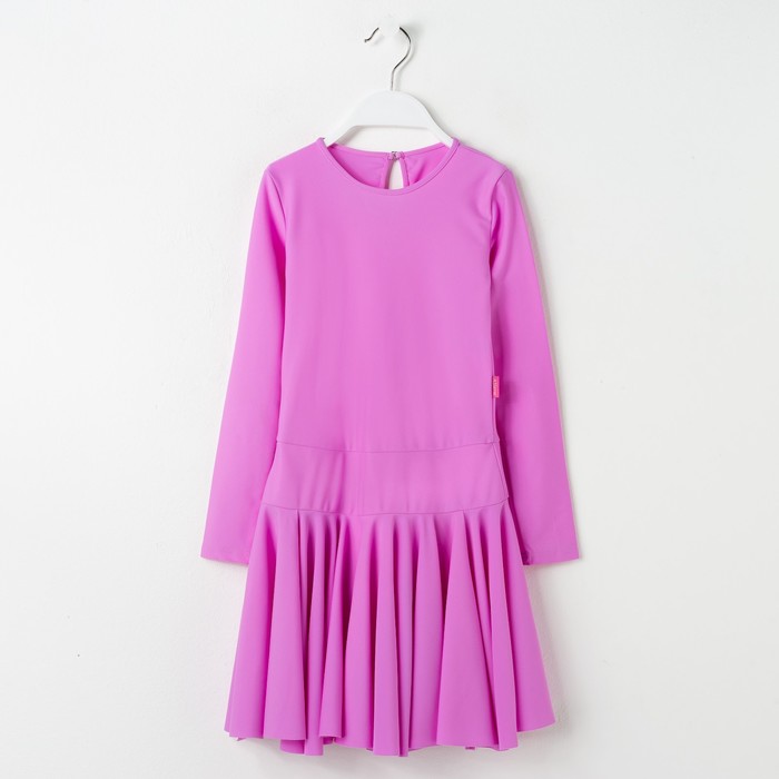 Платье спортивное для девочки, рост 116, цвет сиреневый Р 2.4