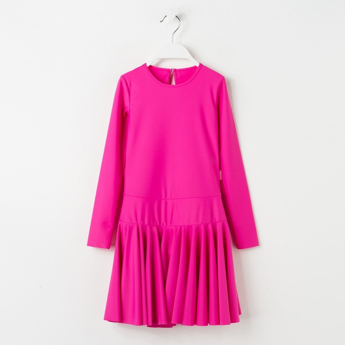 Платье спортивное для девочки, рост 158, цвет малиновый Р 2.4