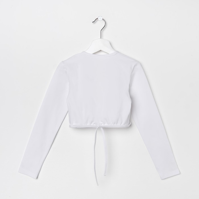 Топ для девочки, рост 122 см, цвет белый Т 9.03