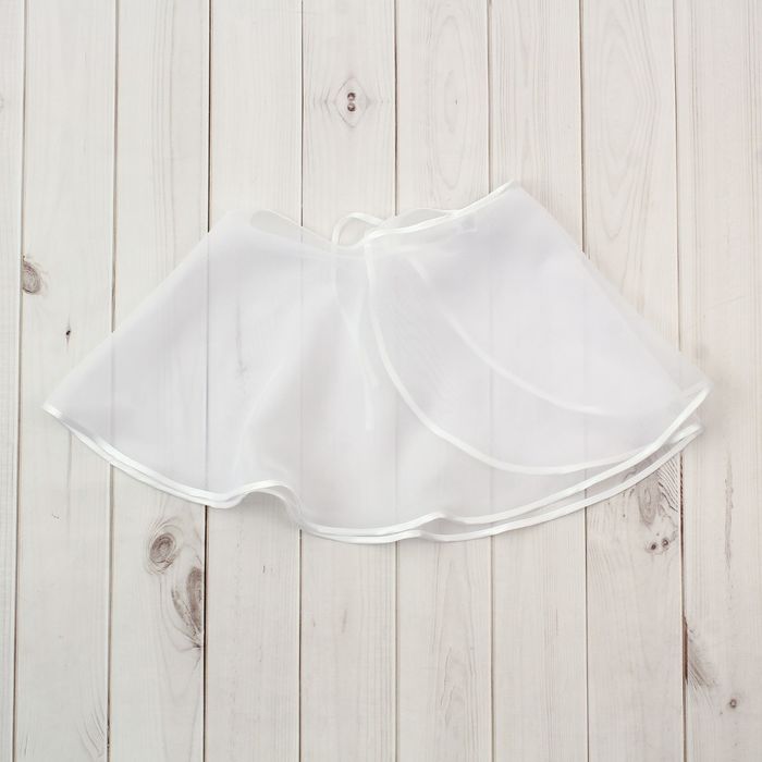 Юбка гимнастическая для девочки, рост 164 см, цвет белый Ю 2.03