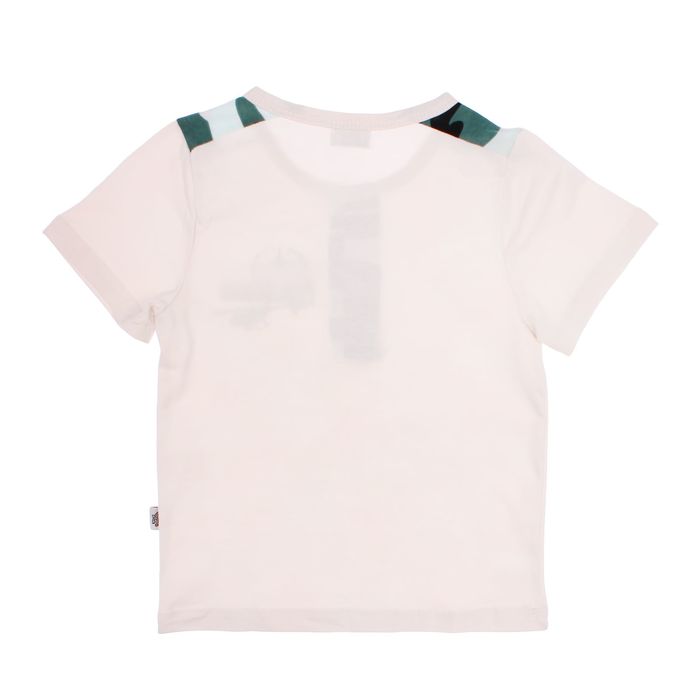 Футболка для мальчика "Патруль", рост 110 см (56), цвет бежевый, принт вертолётик ПДК423001