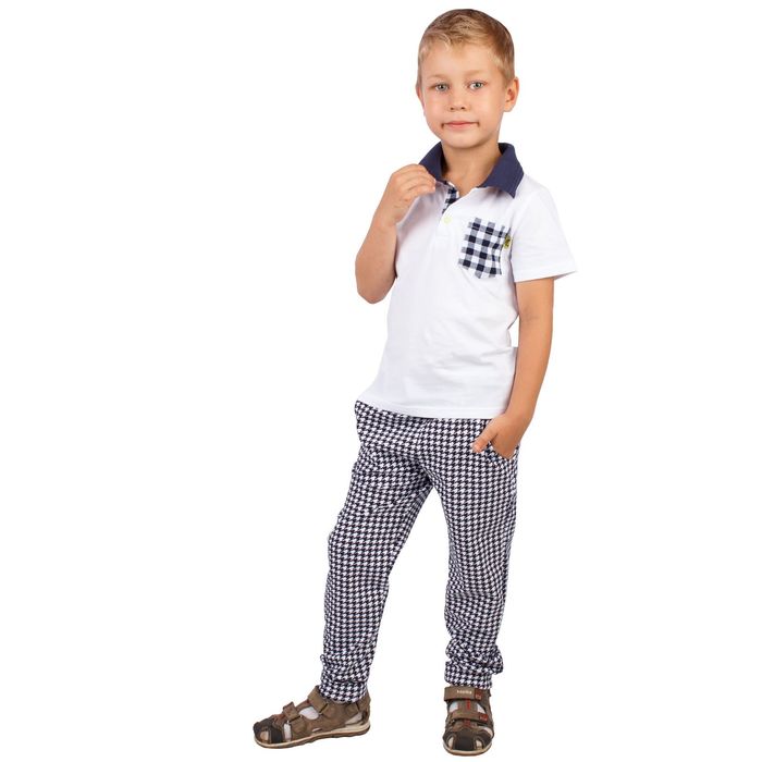 Футболка для мальчика "Мегаполис", рост 92 см (50), цвет белый ПДК428090_М