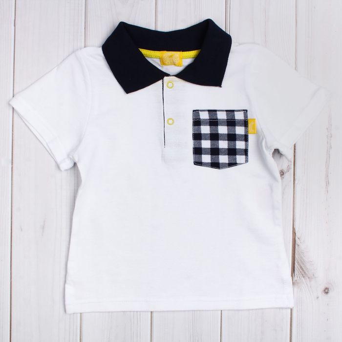 Футболка для мальчика "Мегаполис", рост 122 см (62), цвет белый ПДК428090