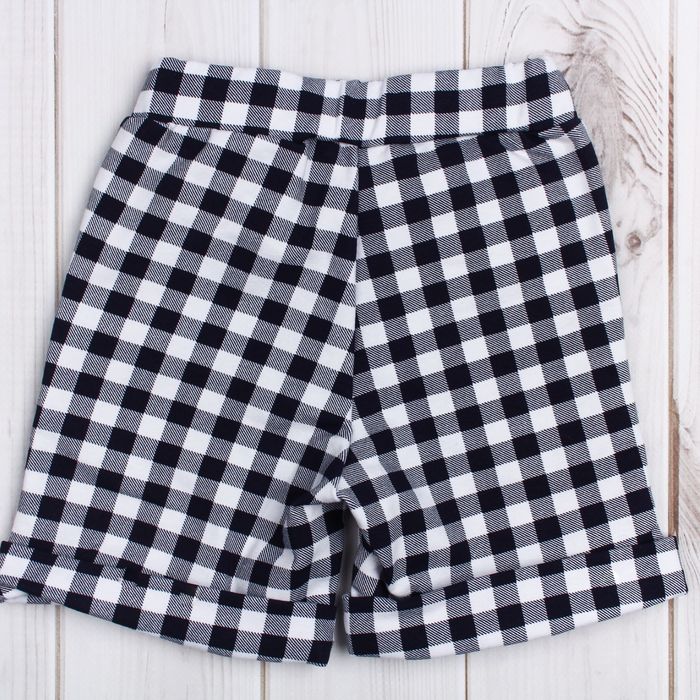 Шорты для мальчика "Мегаполис", рост 104 см, цвет синий, принт клетка