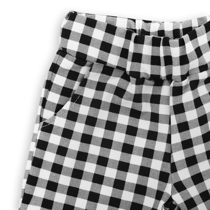 Брюки для мальчика "Мегаполис", рост 128 см, цвет синий, принт клетка