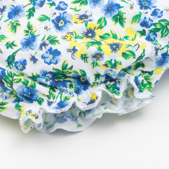 Шорты для девочки "Полевые цветы", рост 80 см (50), принт полевые цветы