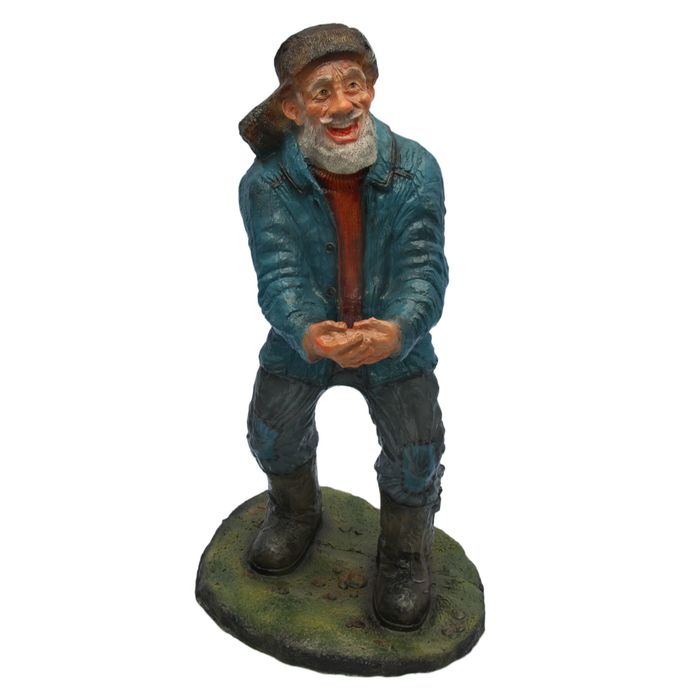 Садовая фигура "Дровосек" на подставке