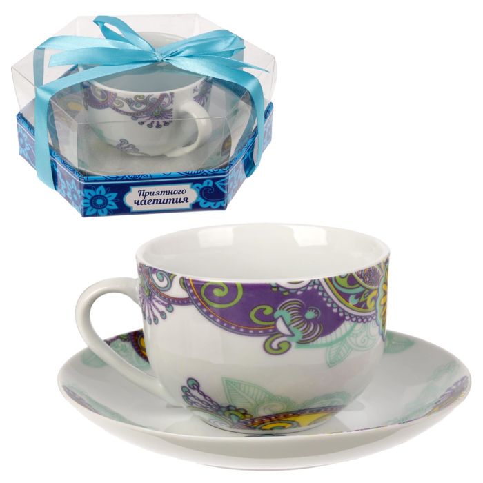 Чайная пара "Абстракция", 220 мл