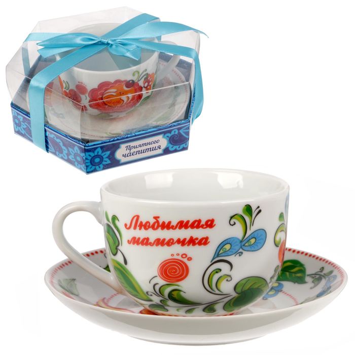 Чайная пара "Жостово", 220 мл