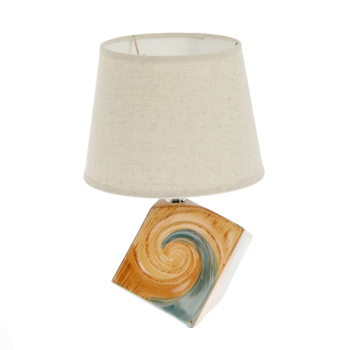 Лампа настольная керамика "Спираль" 220V Е14 32х20х20 см