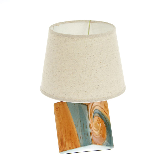 Лампа настольная керамика "Спираль" 220V Е14 32х20х20 см