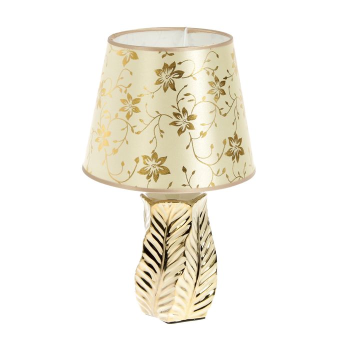 Лампа настольная керамика "Листья" 220V Е14 32,2х20х20 см
