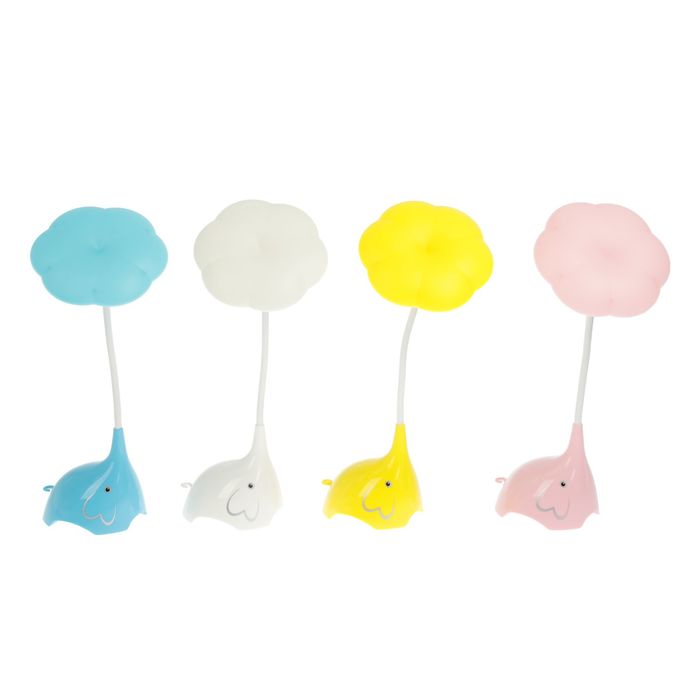 Лампа настольная сенсорная LED 3 режима USB "Слоник" МИКС 34х14,5х14,5 см