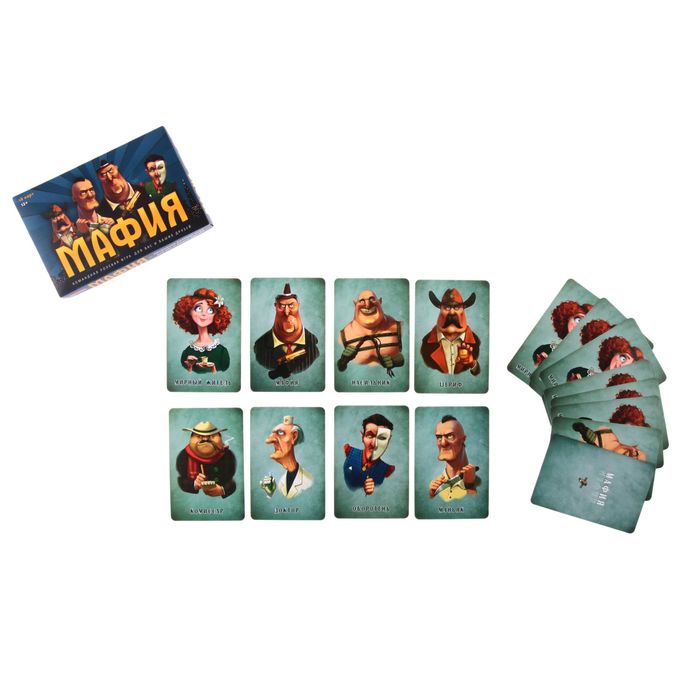 Настольная игры "Мафия. Синий фон"