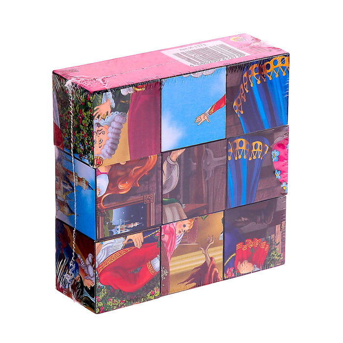 Кубики "Спящая красавица", 9 штук, пластик