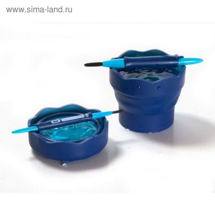 

Стакан для рисования Faber-Castell CLIC&GO складной, резиновый, синий, 350 мл