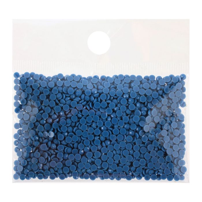 Стразы для алмазной вышивки, 10 гр, не клеевые, круглые d=2,5мм 825 Blue DK
