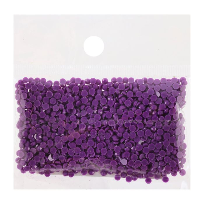Стразы для алмазной вышивки, 10 гр, не клеевые, круглые d=2,5мм 550 Violet VY DK