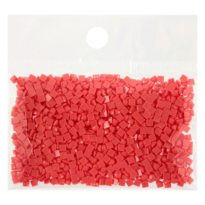 Стразы для алмазной вышивки, 10 гр, не клеевые, квадратные 2,5*2,5мм 351 Coral LT