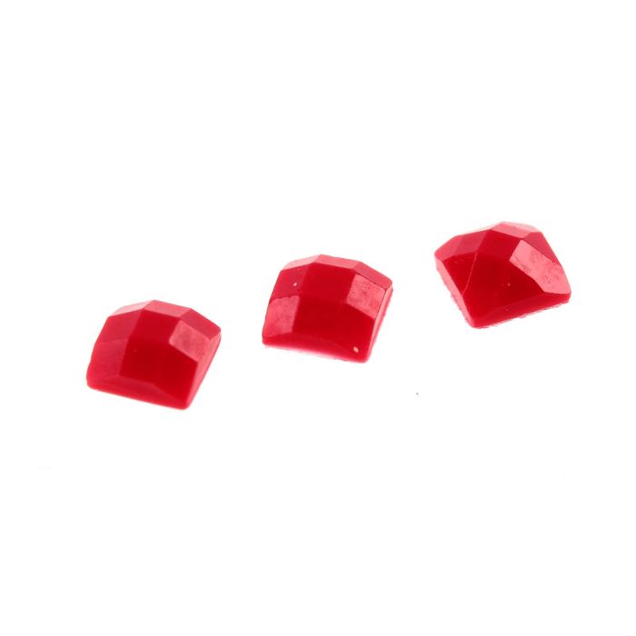 Стразы для алмазной вышивки, 10 гр, не клеевые, квадратные 2,5*2,5мм 304 Red VY DK