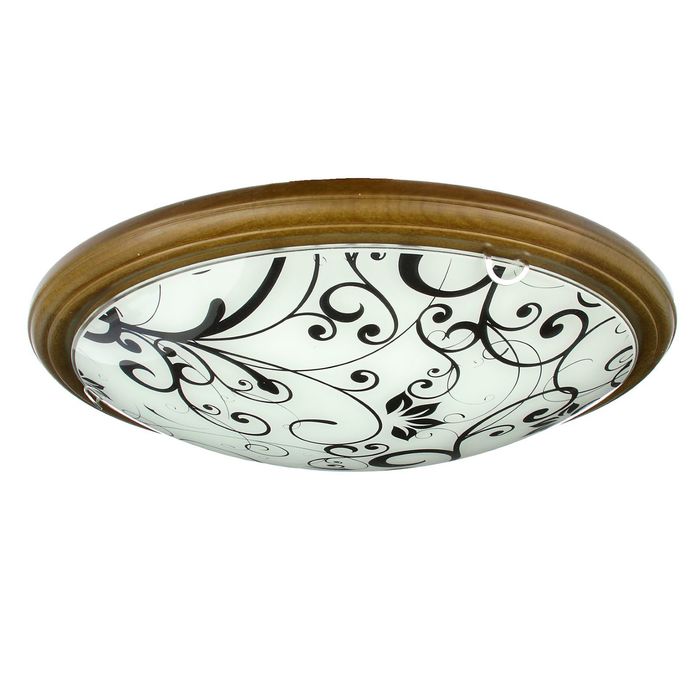 Светильник настенно-потолочный 2854/д "Цветы 77" глянец. D460 3хЕ27 "Дуб" инд.