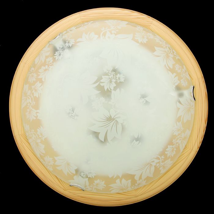 Светильник настенно-потолочный 2943/с "Юнона" мат. D360, 2хЕ27 "Сосна" инд.