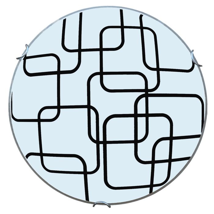 Светильник настенно-потолочный 2453 "Абстракция" глянец. D250 1хЕ27 инд.