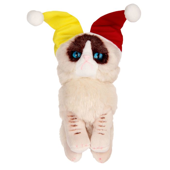 Мягкая игрушка "Кошка Grumpy Jester", 12,5 см