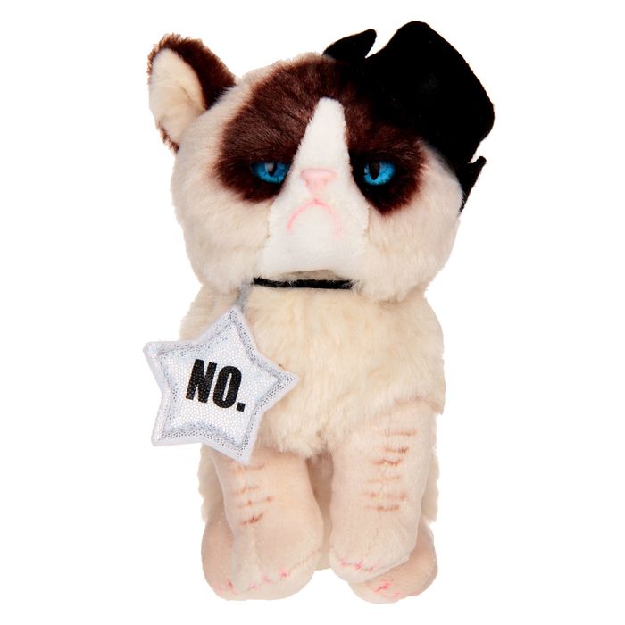 Мягкая игрушка "Кошка Grumpy" Cowboy, 12,5 см