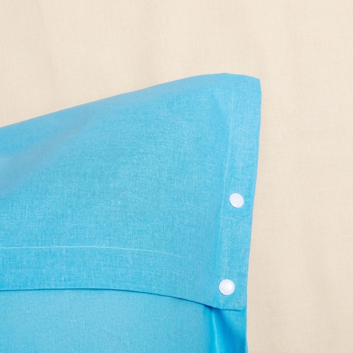 Постельное бельё "Этель" евро Морское побережье, размер 200х217 см, 220х240 см, наволочка трансформер 70х70 (50х70 см) - 2 шт., поплин 125 г/м2