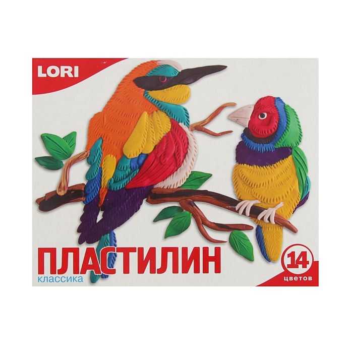 Пластилин 14 цветов 280 г "Классика"