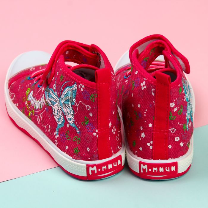 Кеды детские, размер 34, цвет розовый (арт. ML1971E-2)