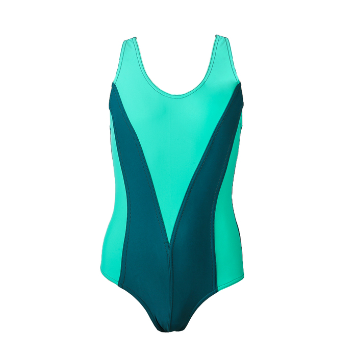 Купальник слитный комбинированный, размер 28, цвет микс