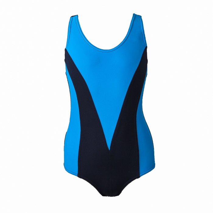 Купальник слитный комбинированный, размер 28, цвет микс