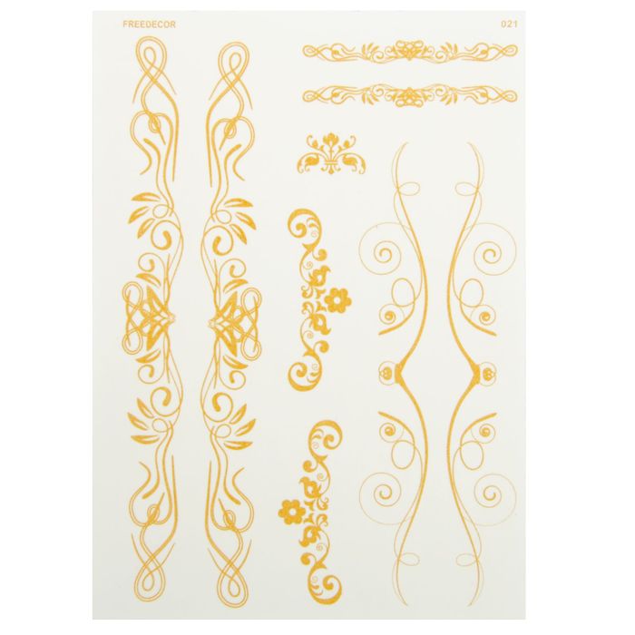 Пленка-слайдер для декора "Золотые орнаменты" (G021)