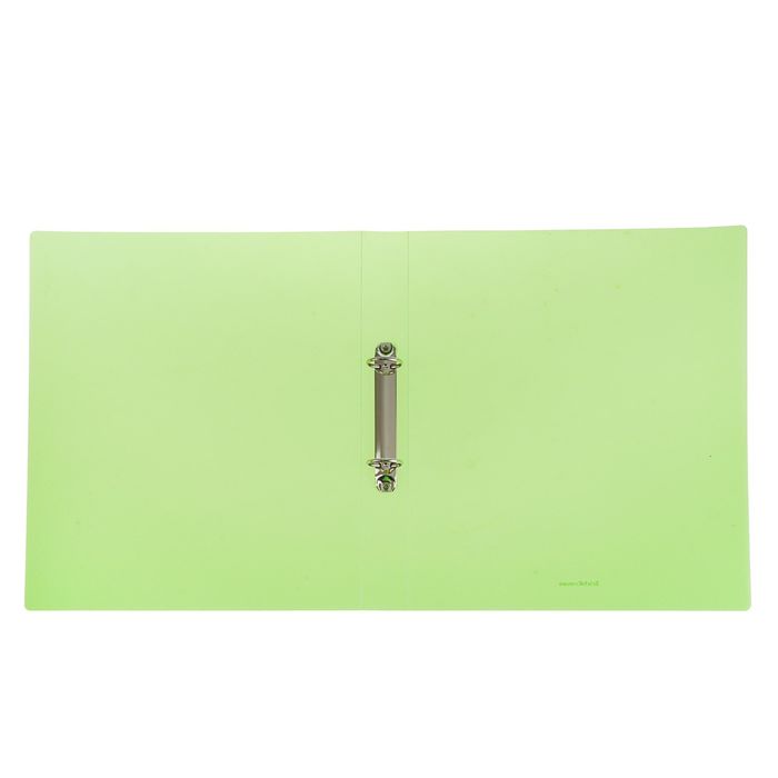 Папка на 2 кольцах А4, 35мм Erich Krause Glance Neon, пластиковая, толщина 500мкм, тиснение - диагональ, вместимость до 200 листов, микс