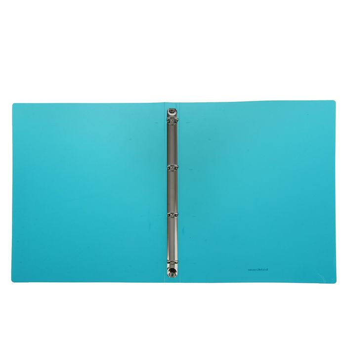 Папка на 4 кольцах А4, 24мм Erich Krause Glance Vivid, пластиковая, толщина 500мкм, тиснение - диагональ, вместимость до 100 листов, микс