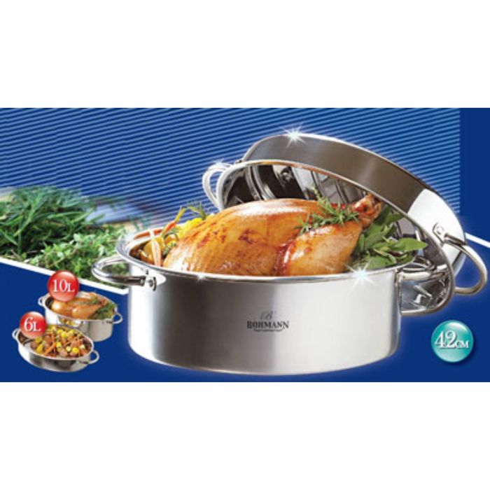 Гусятница Bohmann, 3 предмета, 10 л, 42х31,5 см