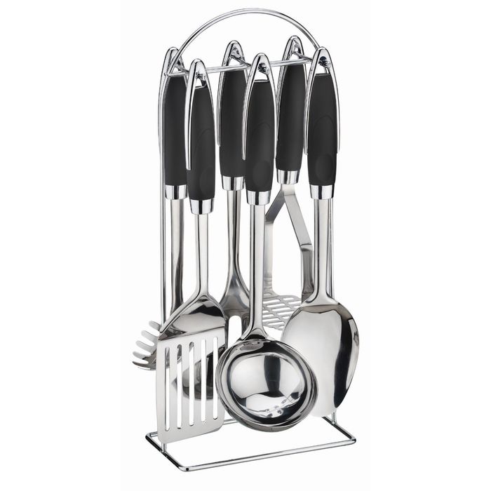 Набор кухонных принадлежностей Bohmann, №2, 7 предметов, чёрная ручка