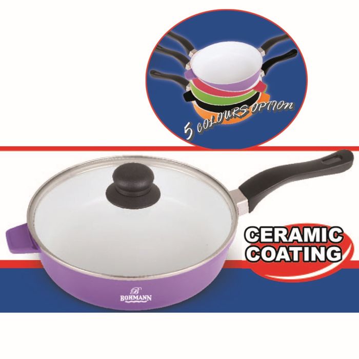 Сковорода Bohmann, 24 см, сиреневая