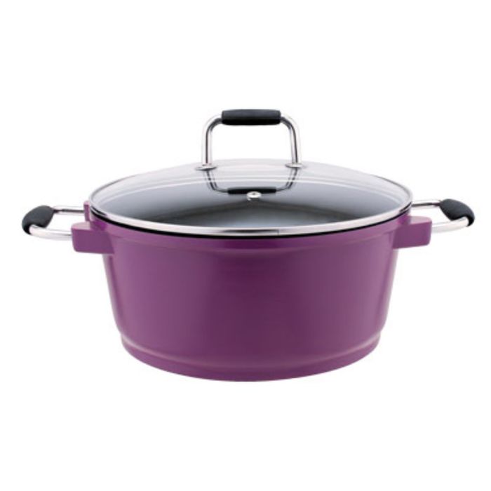 Кастрюля Rainstahl Purple, 4,4 л, керамическое покрытие, индукция