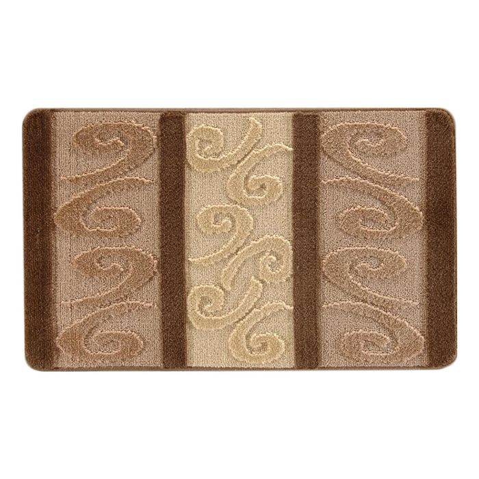 Коврик для ванной, HURREM, цвет коричневый 80х50 см