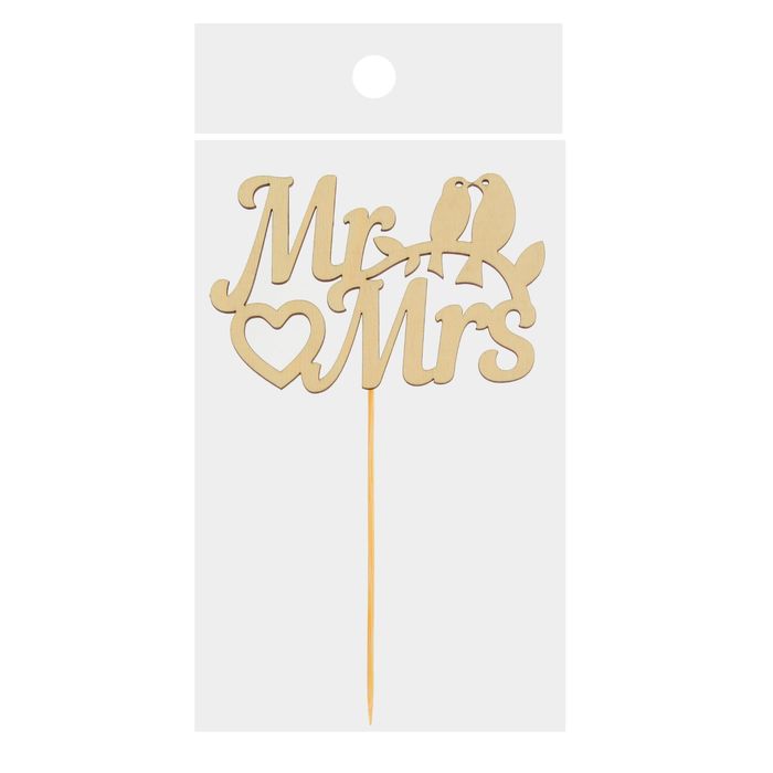 Топпер деревянный "Мистер и Миссис"