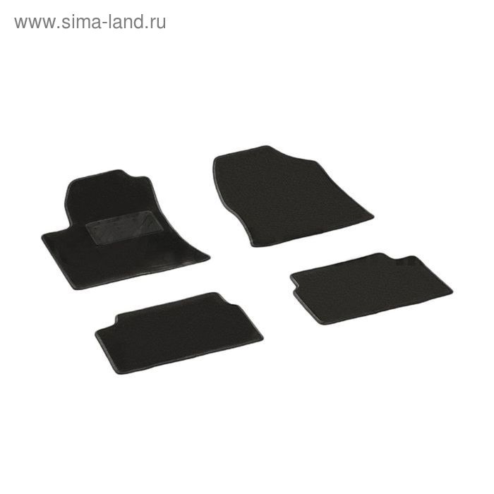 Ворсовые коврики для Nissan TIIDA (C13), 2015- авточехлы для nissan tiida ii 2015 темно серый набор