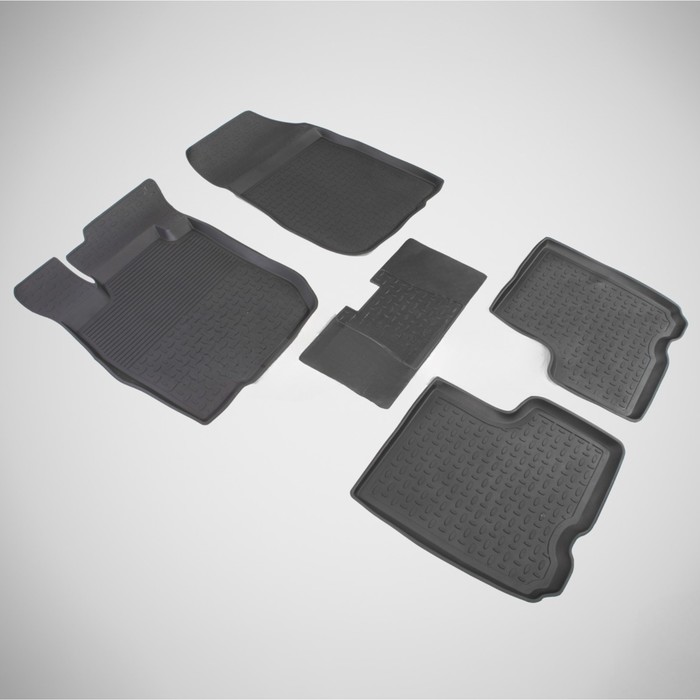 Коврики резиновые с высоким бортом для Lada LARGUS, 2012-