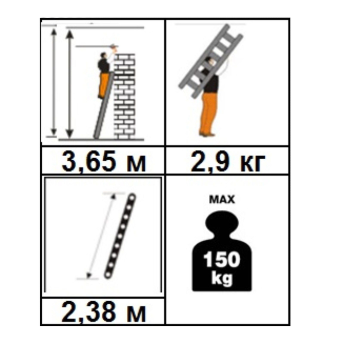 Лестница односекционная Halta 1х9