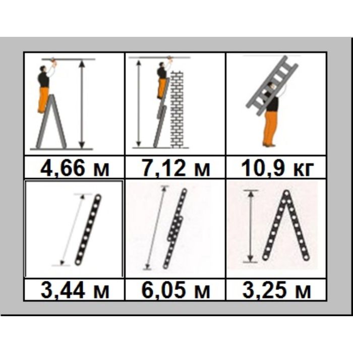 Лестница-стремянка двухсекционная Halta 2х13