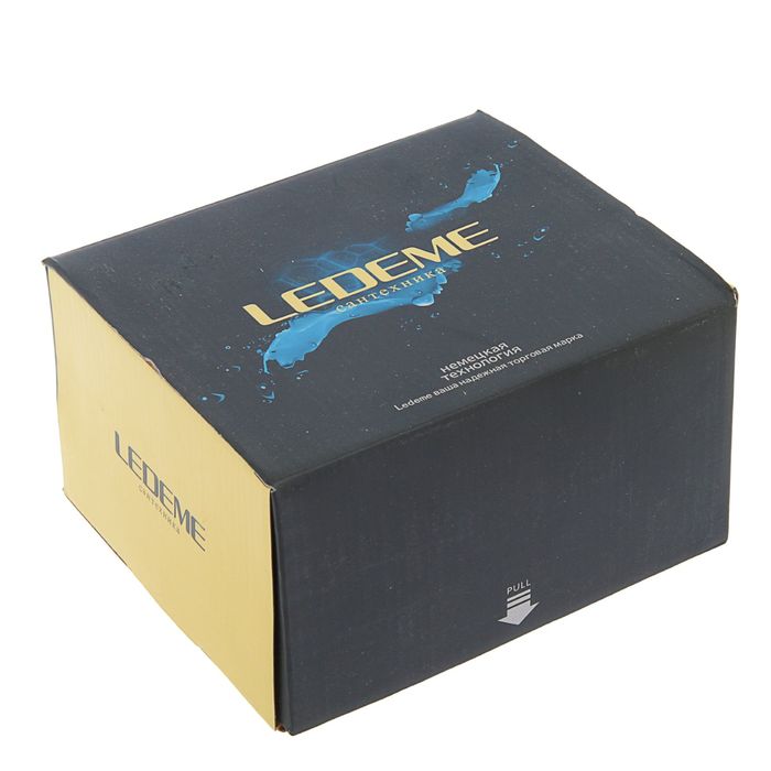 Смеситель для раковины Ledeme L1221, однорычажный, со шлангом и лейкой, хром